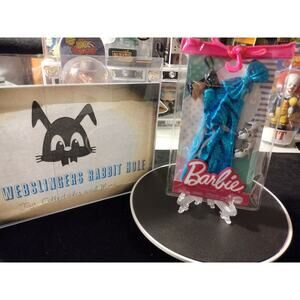 Barbie Blue One Shoulder Sparkle Dress Shoes Accessories Mattel NIP